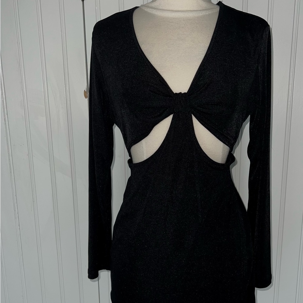 Long Sleeve Cut Out Dress